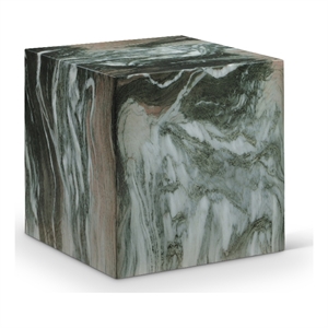 Meridian Furniture Piazza Green Marble Finish Concrete Indoor/Outdoor End Table