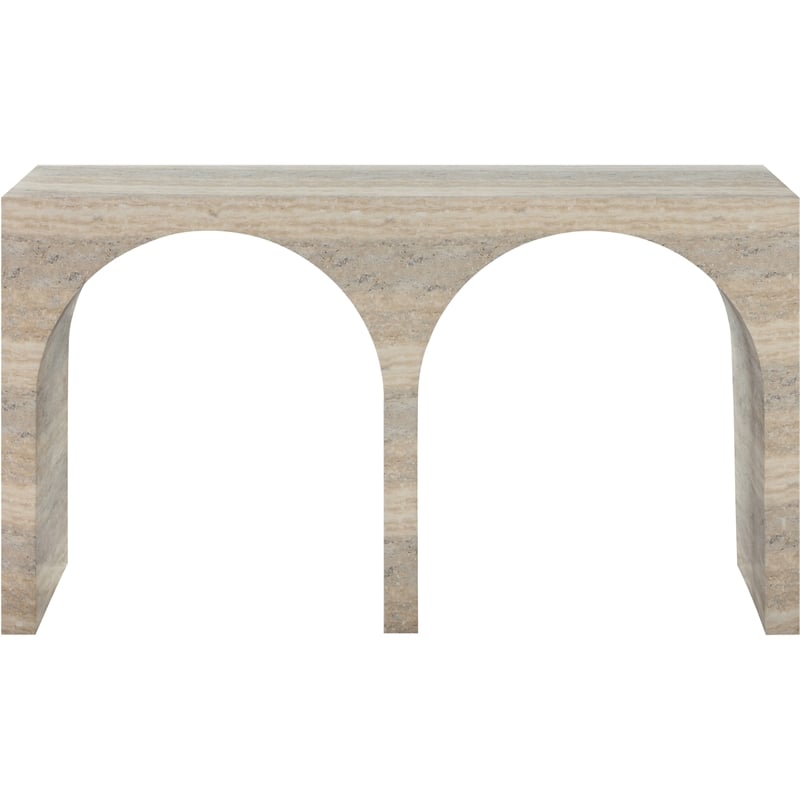 Meridian Furniture Faenza Travertine Finish Console Table