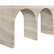 Meridian Furniture Faenza Travertine Finish Console Table