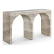 Meridian Furniture Faenza Travertine Finish Console Table