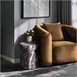 Meridian Furniture Caserta Brown Marble Finish Concrete Indoor/Outdoor End Table