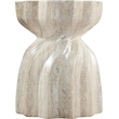 Meridian Furniture Caserta Travertine Concrete Indoor/Outdoor End Table