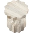 Meridian Furniture Caserta Travertine Concrete Indoor/Outdoor End Table