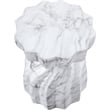 Meridian Furniture Caserta White Marble Finish Concrete Indoor/Outdoor End Table