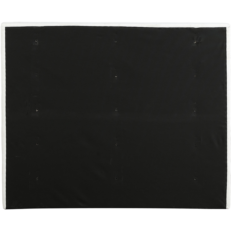 Meridian Furniture Adam Cream Linen Textured Fabric Full Bed