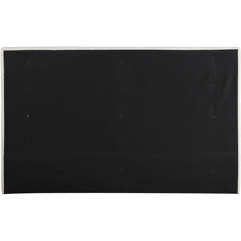 Meridian Furniture Adam Cream Linen Textured Fabric King Bed