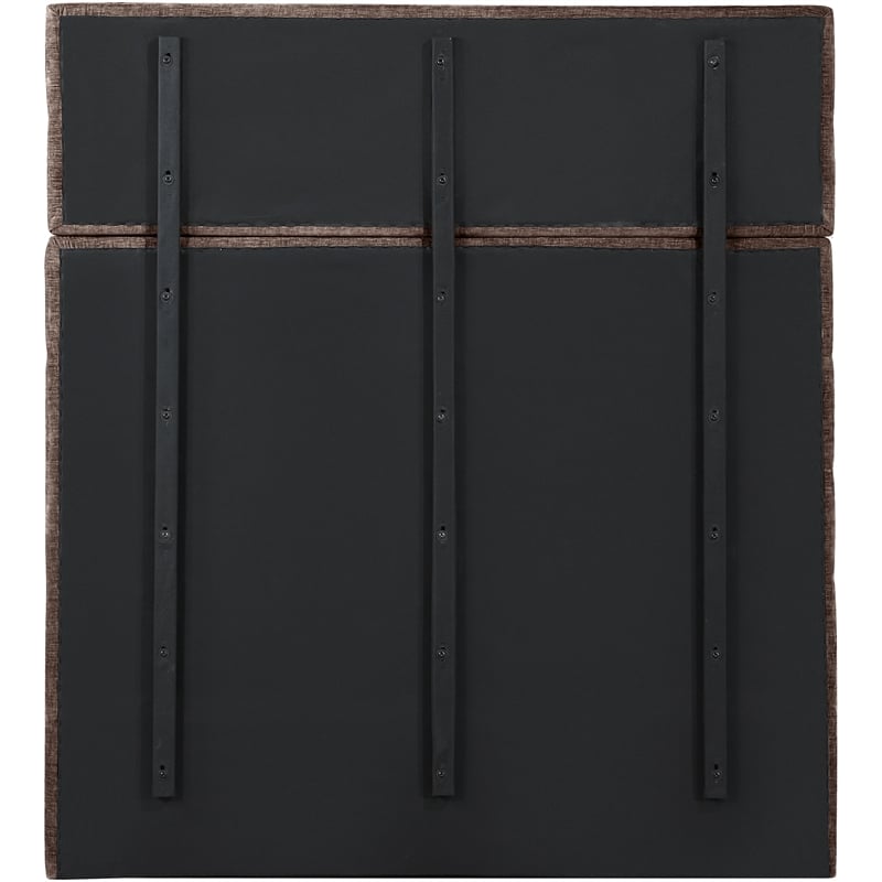 Meridian Furniture Adam Brown Chenille Fabric Full Bed