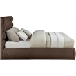 Meridian Furniture Adam Brown Chenille Fabric King Bed