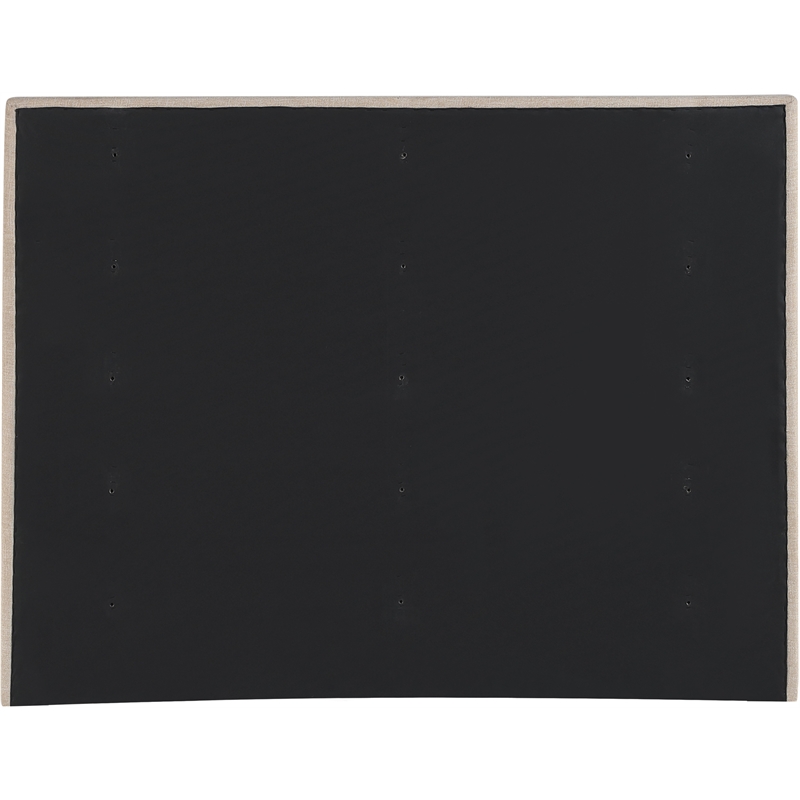 Meridian Furniture Adam Beige Linen Textured Fabric Queen Bed