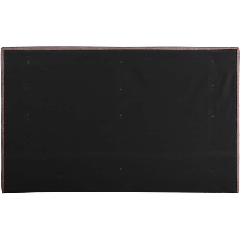 Meridian Furniture Adam Brown Linen Textured Fabric King Bed