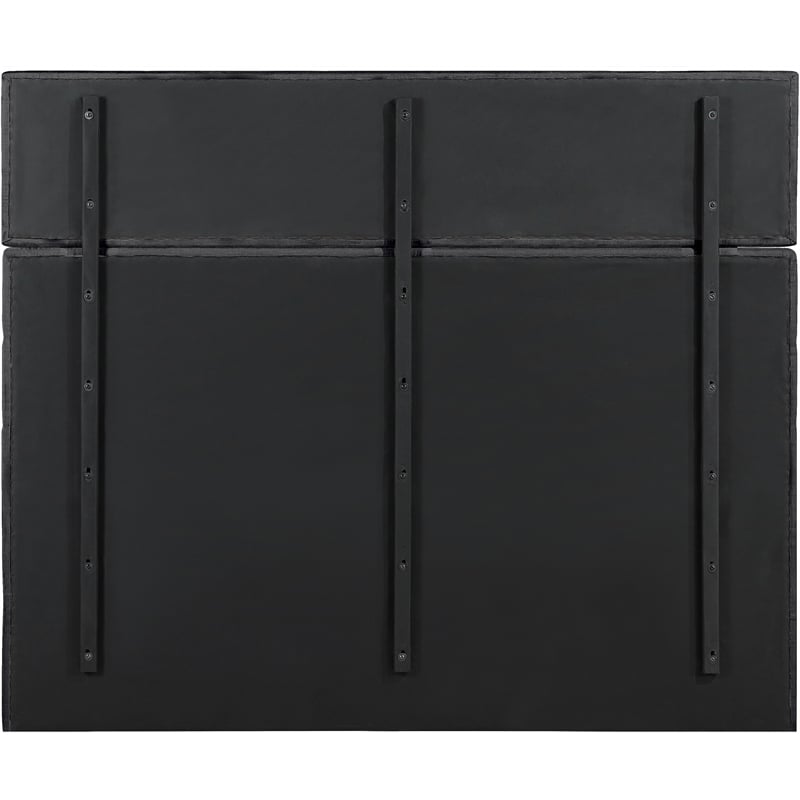 Meridian Furniture Adam Black Chenille Fabric King Bed