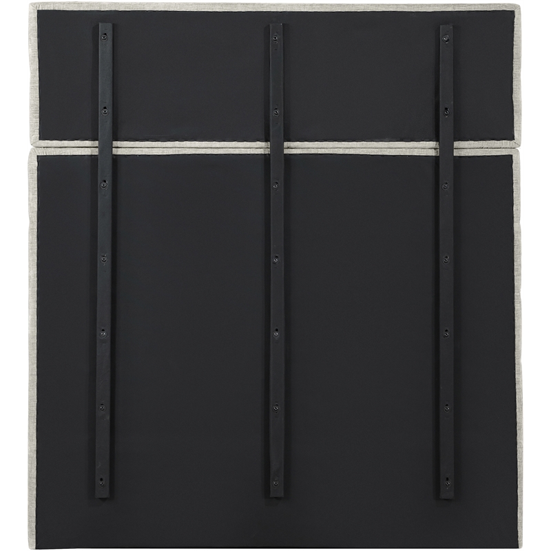 Meridian Furniture Adam Cream Chenille Fabric Full Bed