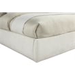Meridian Furniture Adam Cream Chenille Fabric King Bed