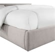 Meridian Furniture Adam Taupe Linen Textured Fabric King Bed