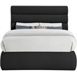 Meridian Furniture Adam Black Boucle Fabric Full Bed