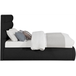 Meridian Furniture Adam Black Boucle Fabric Full Bed
