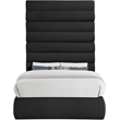 Meridian Furniture Adam Black Boucle Fabric Full Bed