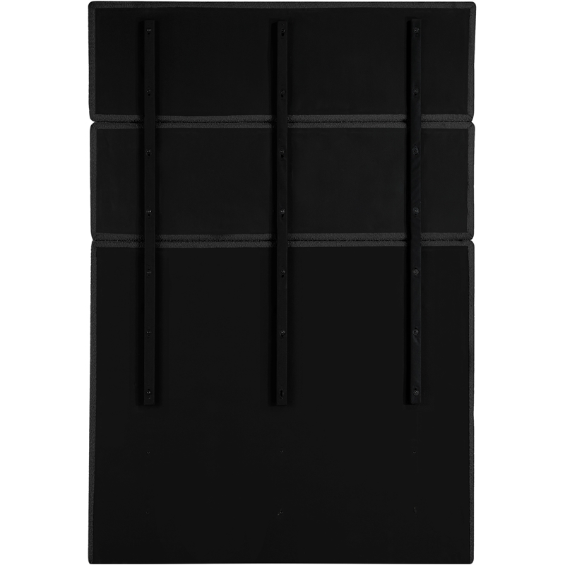 Meridian Furniture Adam Black Boucle Fabric Full Bed