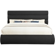 Meridian Furniture Adam Black Boucle Fabric King Bed