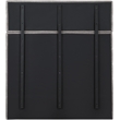 Meridian Furniture Adam Grey Chenille Fabric Full Bed