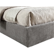 Meridian Furniture Adam Grey Chenille Fabric Full Bed
