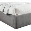 Meridian Furniture Adam Grey Chenille Fabric Queen Bed
