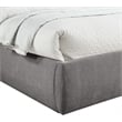 Meridian Furniture Adam Grey Chenille Fabric Queen Bed