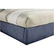 Meridian Furniture Adam Navy Chenille Fabric King Bed