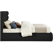 Meridian Furniture Adam Black Boucle Fabric Queen Bed