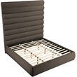 Meridian Furniture Adam Brown Boucle Fabric King Bed