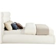 Meridian Furniture Adam Cream Boucle Fabric King Bed