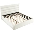 Meridian Furniture Adam Cream Boucle Fabric King Bed