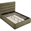 Meridian Furniture Adam Olive Boucle Fabric Full Bed