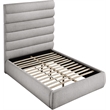 Meridian Furniture Adam Taupe Boucle Fabric Full Bed