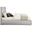 Meridian Furniture Adam Taupe Boucle Fabric King Bed