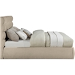 Meridian Furniture Adam Beige Chenille Fabric King Bed