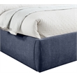 Meridian Furniture Adam Navy Chenille Fabric Queen Bed
