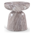Meridian Furniture Avellino Brown Indoor/Outdoor Concrete End Table