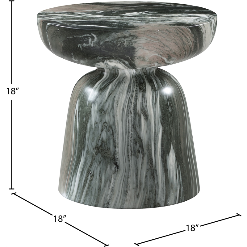 Meridian Furniture Avellino Green Indoor/Outdoor Concrete End Table