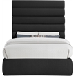 Meridian Furniture Adam Black Boucle Fabric Full Bed