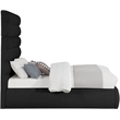 Meridian Furniture Adam Black Boucle Fabric Full Bed