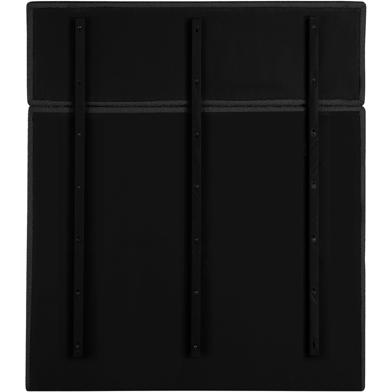 Meridian Furniture Adam Black Boucle Fabric Full Bed