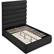 Meridian Furniture Adam Black Boucle Fabric Full Bed