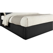 Meridian Furniture Adam Black Boucle Fabric Full Bed