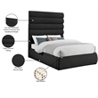 Meridian Furniture Adam Black Boucle Fabric Full Bed