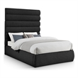 Meridian Furniture Adam Black Boucle Fabric Full Bed