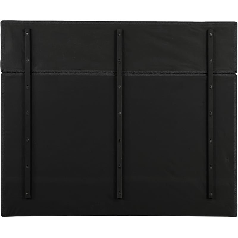 Meridian Furniture Adam Black Boucle Fabric King Bed