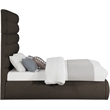 Meridian Furniture Adam Brown Boucle Fabric Full Bed