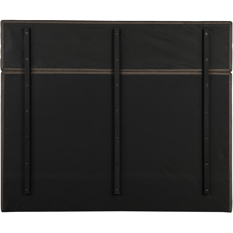 Meridian Furniture Adam Brown Boucle Fabric King Bed