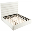 Meridian Furniture Adam Cream Boucle Fabric King Bed